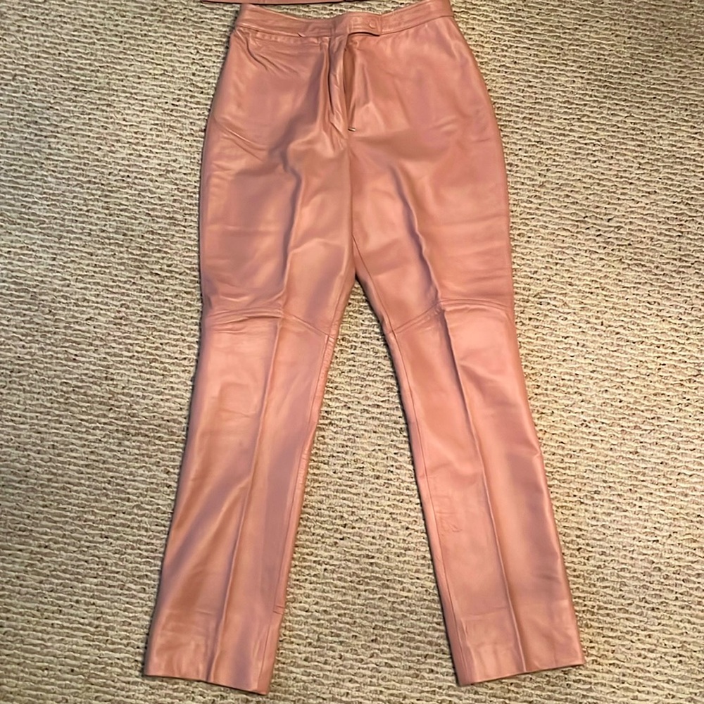 Ladies genuine leather pants